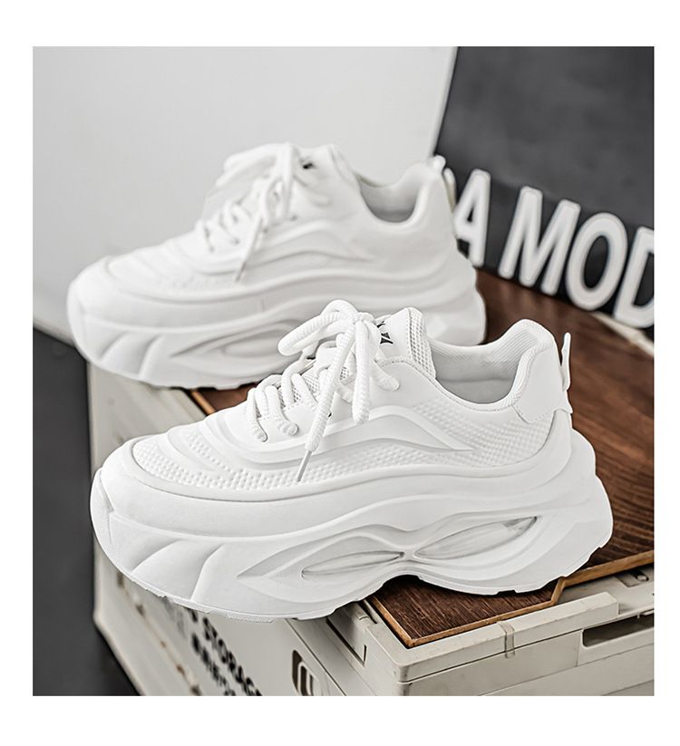 Baskets mode homme - Chaussures légères et antidérapantes pour papa, idéales pour la course à pied et les loisirs. Doublure en maille respirante, semelle épaisse et confortable._voghion.com