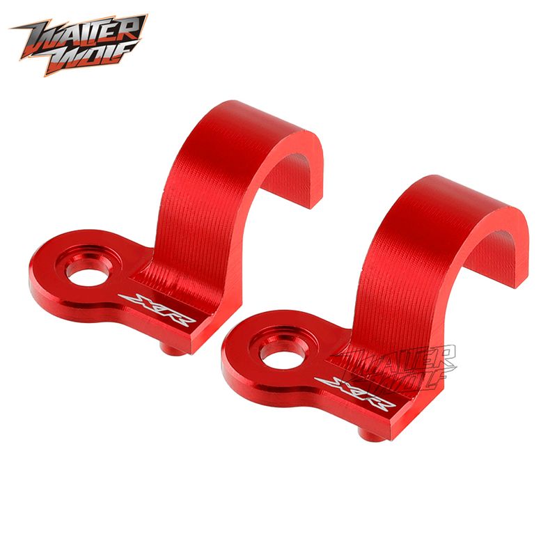 Abrazadera de guía de manguera trasera para freno de enduro HONDA XR250 XR400 XR600 XR650 XR400R XR650R XR600R XR250R XR650L_voghion.com