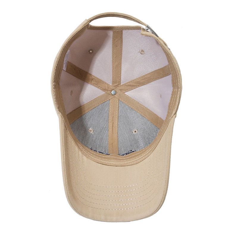 2025 New Hardtop Baseball Hat Versatile Embroidered Men's And Women's Sunscreen Duck Tongue Hats Ins Show Small Face_voghion.com