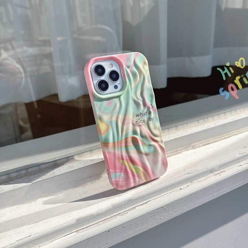 Mobiltelefon tok maszatolós sorozatú vízmatricák, iPhone 15-höz, Apple 14Promax Skin Feel 13-hoz, határokon átnyúló nagykereskedelem_voghion.com