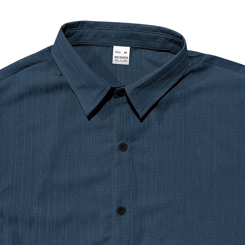 2024 Summer Men's Shirt Casual Loose Short Sleeve Beach Button-Up Top_voghion.com