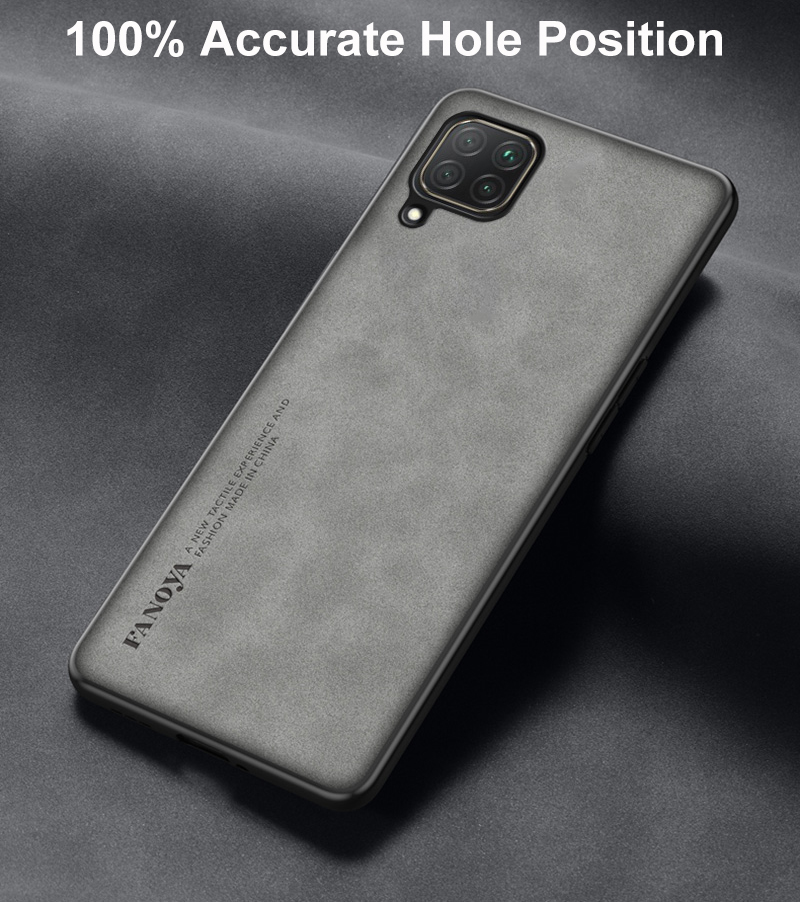 For Huawei P40 Lite Luxury PU Leather Case For Huawei Nova 7i Back Cover Business Silicone Shockproof Protection Phone C_voghion.com