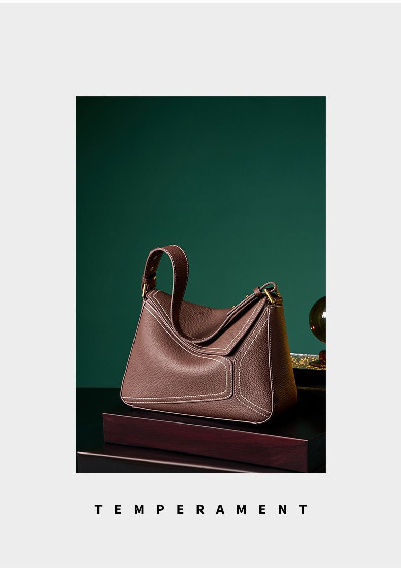 Borse da donna, borsa a tracolla singola, borsa geometrica da donna, borsa a cuscino in vera pelle, borsa a tracolla in pelle di mucca, borsa da pendolare_voghion.com