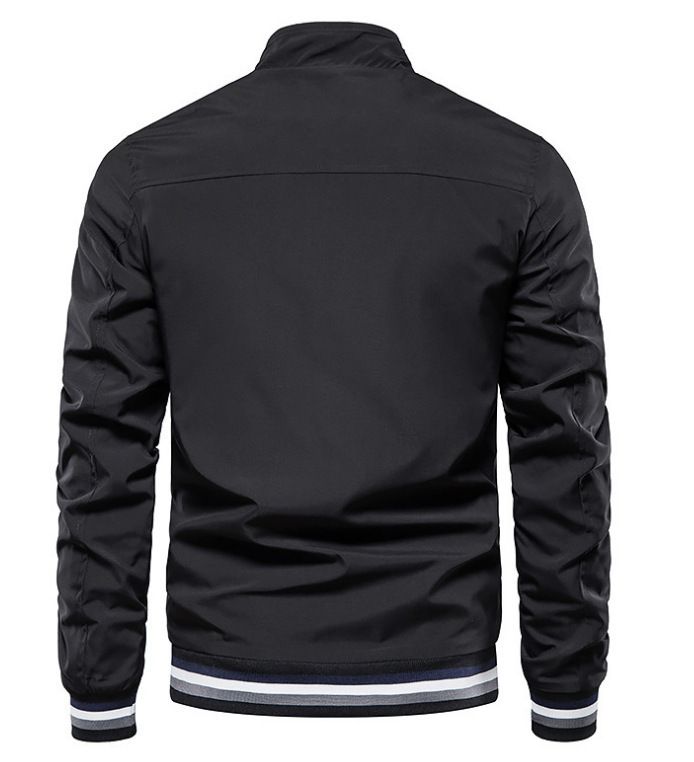New Cross-Border Trade Casual Jacket For Men, Direct Sale, Spring And Autumn Sports Solid Color Men's Coat_voghion.com