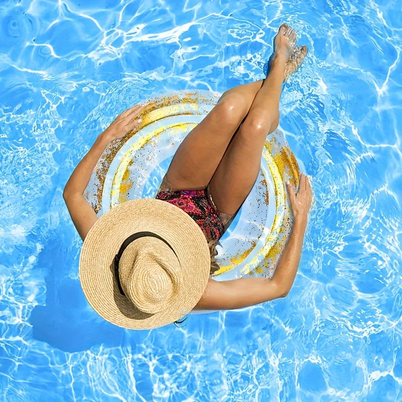 Inflatable Swimming Ring For Family Fun - Easy To Inflate, Durable, And Perfect For Pool Parties And Beach Fun_voghion.com
