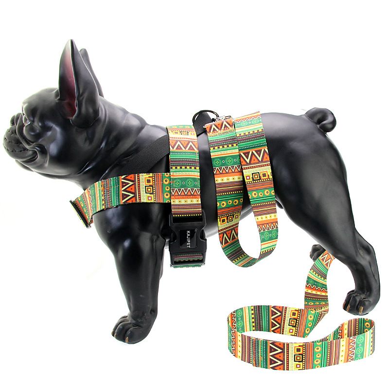 Coleira estilo colete para cães Teddy, Bulldog Francês, Corgi, cães médios e pequenos, acessórios para animais de estimação_voghion.com