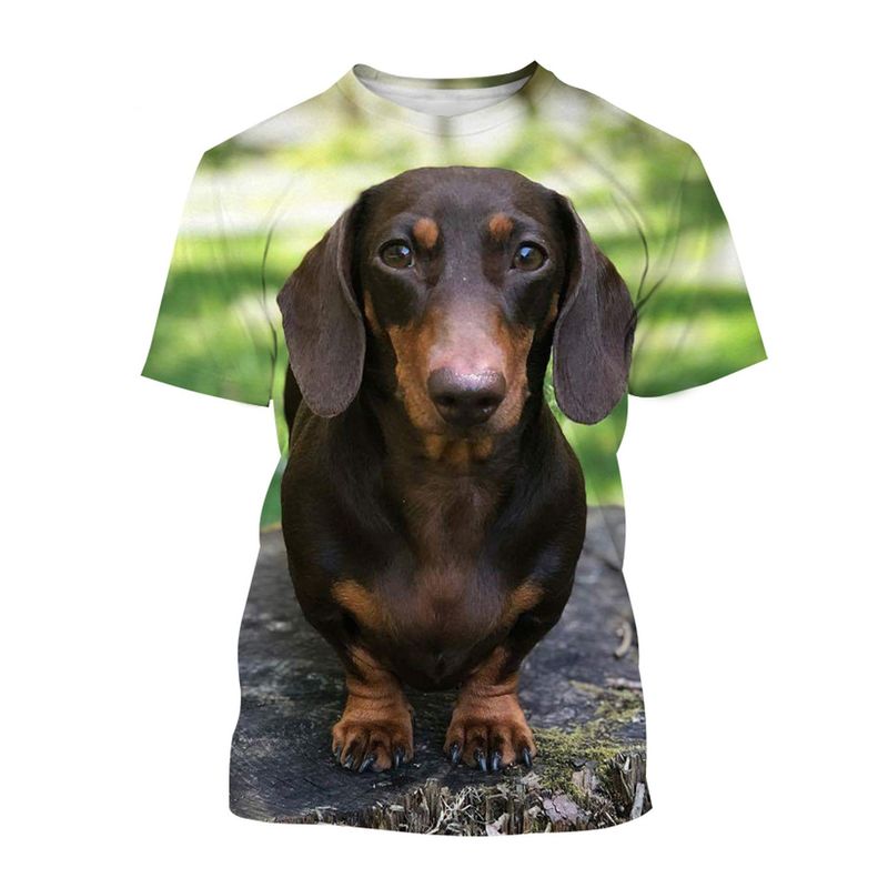 Maglietta casual unisex a maniche corte con stampa digitale alla moda estiva 2023 per cani_voghion.com