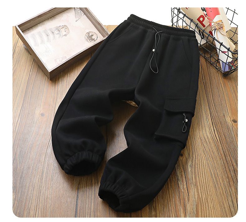 Kid's Clothing Boys kelnės 2024 pavasario ir rudens vaikiškos kelnės vidutiniams ir dideliems vaikams berniukų kombinezonai Qingdao vaikiškos laisvalaikio kelnės_voghion.com