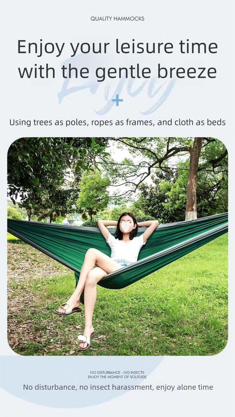 Mosquito Hammock Anti-Rollover Children's Adult Outdoor Home Anti-Mosquito Swing Camping Net Bed_voghion.com