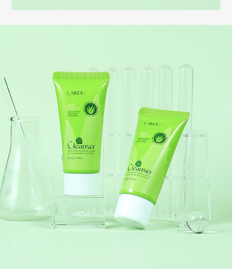 Laike Aloe Vera čisticí prostředek na obličej Velkoobchod 50g Hydratační hydratační čistící póry hydratační omlazení pleti_voghion.com