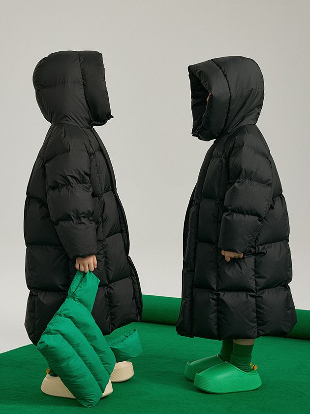 Kids' Clothing season long down cotton jacket with hood for middle and large children Korean style solid color casual cotton jacket baby trend_voghion.com