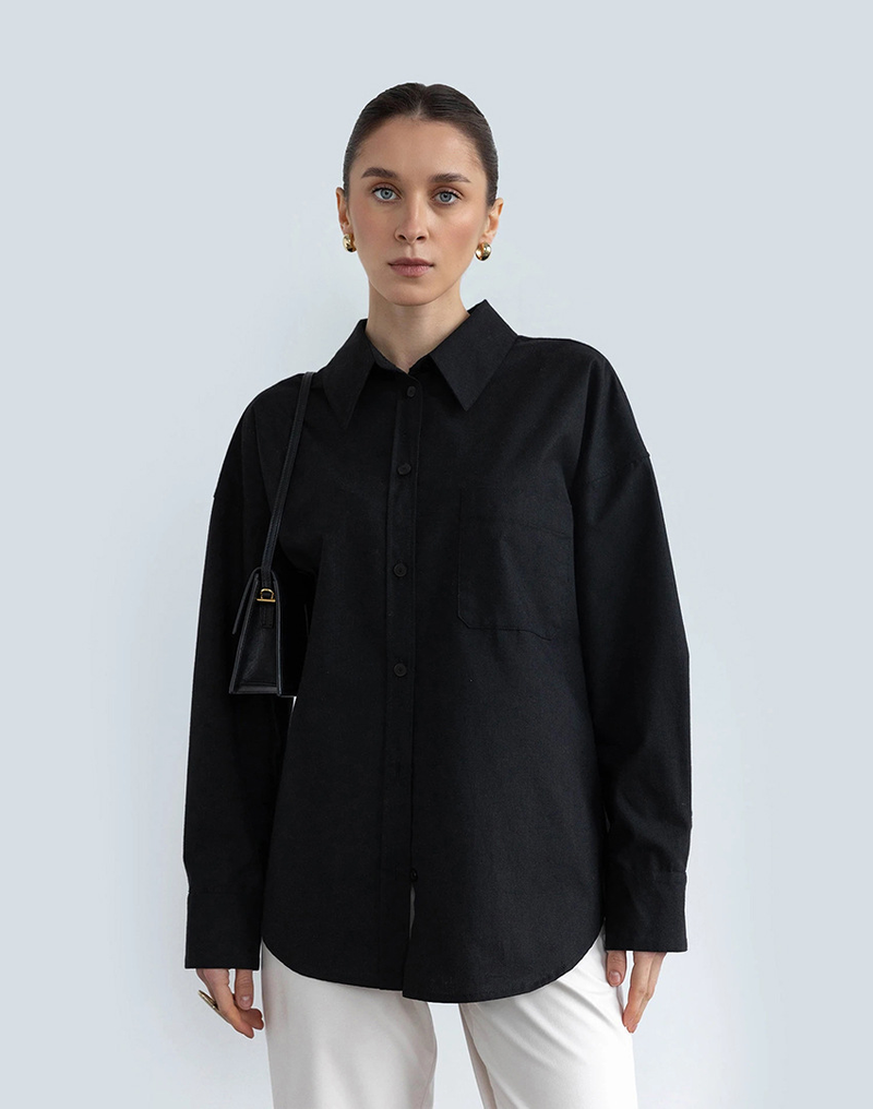 Damesmode nieuw katoenen shirt met lange mouwen_voghion.com