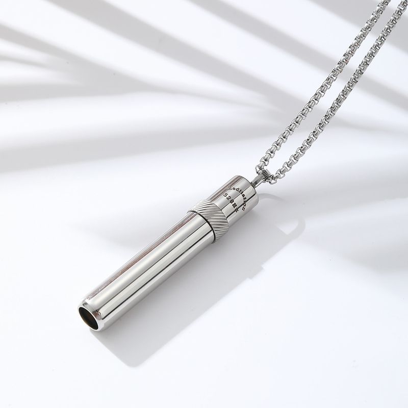 Collier sifflet pour femme, fréquence 528 Hz, pour soulager le stress, l'anxiété, la méditation, les exercices de respiration, pendentif en acier inoxydable avec chaîne de perles_voghion.com