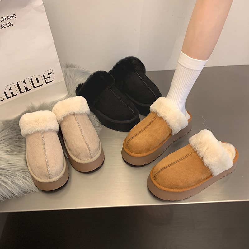 Women's Plush Closed-Toe Winter Bedroom Soft Memory Foam Slippers House Shoes_voghion.com