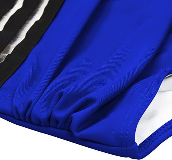 Bikini a due pezzi a vita alta con scollatura a V e costume da bagno incrociato_voghion.com