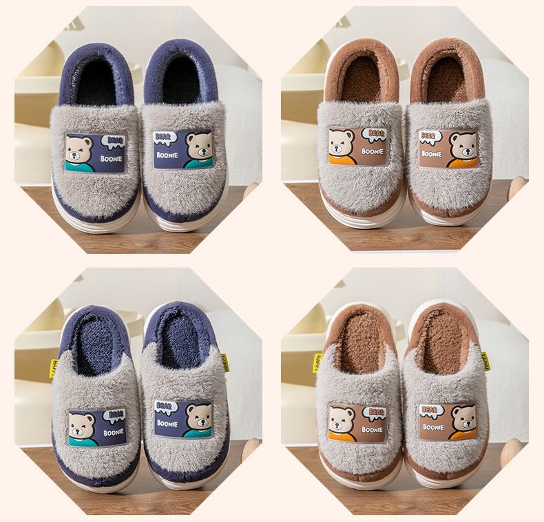Pantofole da sacco, scarpe invernali da uomo e da donna in cotone, uso domestico al chiuso, calde da uomo, per bambini di taglia media e grande_voghion.com