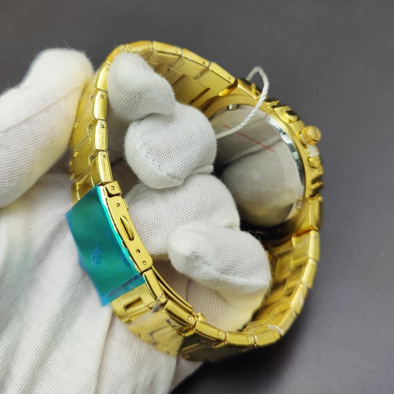 Geschenkbox Uhrenset Herren Quarz Wasserdicht Kalender Uhr Armband Stahlband_voghion.com