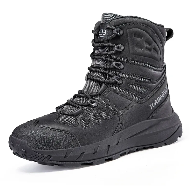 Herren Outdoor-Kletterschuhe Wanderstiefel Rutschfeste, verschleißfeste, wasserdichte, atmungsaktive Sportstiefel in großer Größe_voghion.com
