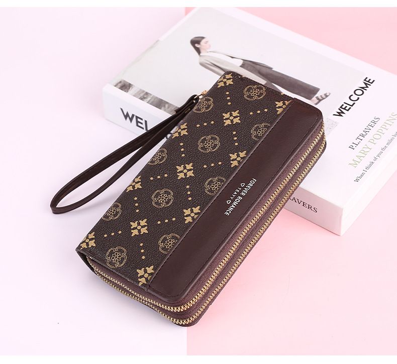 Purse Wallet Clutch Bag Purse Long Women's Simple Stylish Zipper Bag Hand Hold Bag Large Capacity Wallet Women's Purse_voghion.com