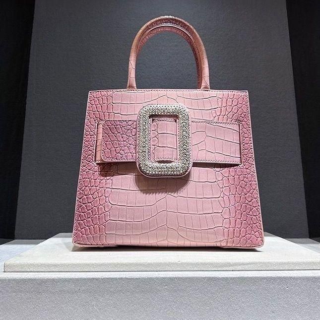 2024 Nouveau sac à main en cuir de vachette de haute qualité à motif crocodile pour femme, simple et élégant, style coréen, décontracté, à bandoulière, petit_voghion.com
