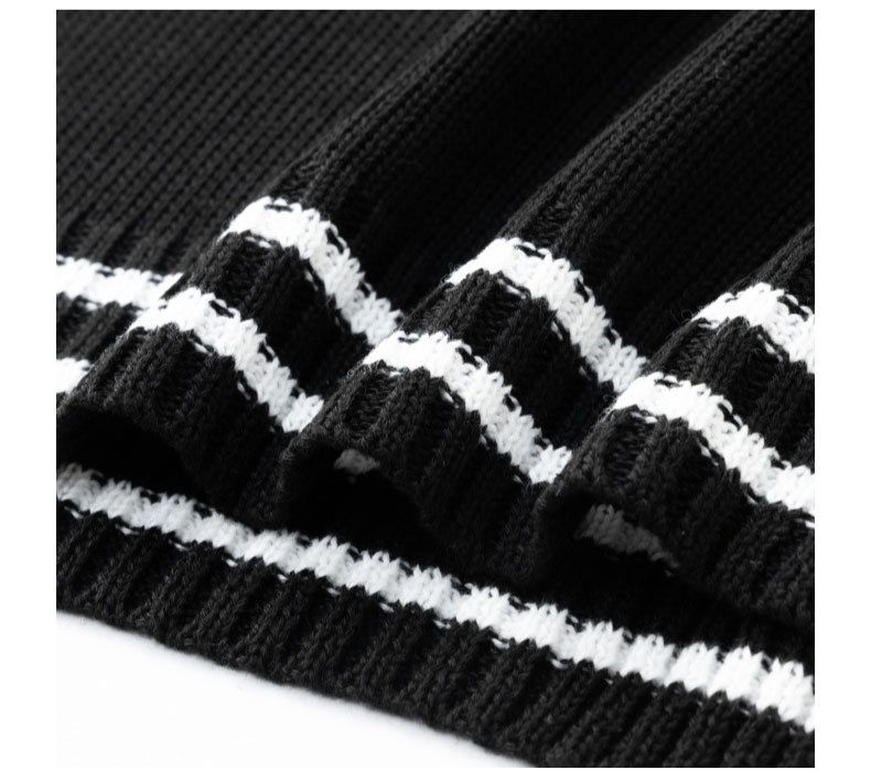 Herrenbekleidung Herren Slim Fit V-Ausschnitt Ärmellose Strickweste – Atmungsaktive Baumwollmischung, Amekaji-Stil, Lässiger Pullover für den Alltag (Schwarz, M-XXL)_voghion.com