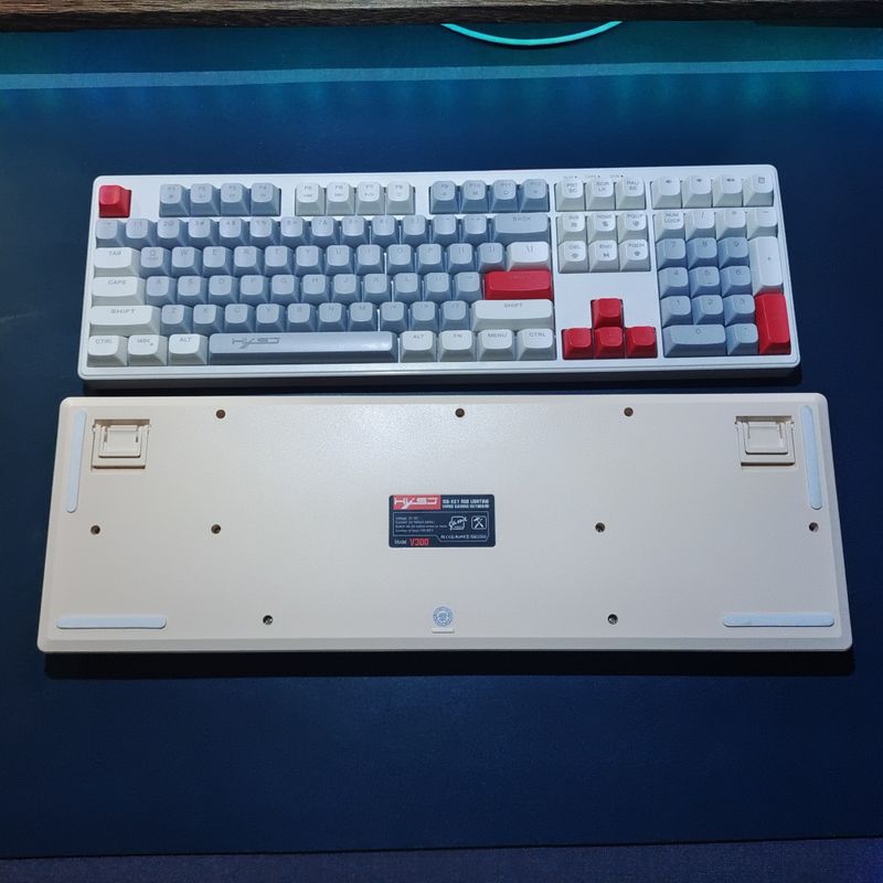 New 108 key ball cap wired gaming keyb, silent mechanical feel, wear-resistant three color RGB backlit computer_voghion.com