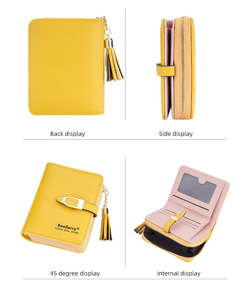Baellerry Women's Wallet New Product Vertical Zipper Coin Purse For Women Fashion Print Multi-card Wallet_voghion.com