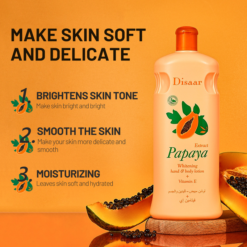 Disaar Papaya un mitrinošs, gaišs ķermeņa losjons_voghion.com