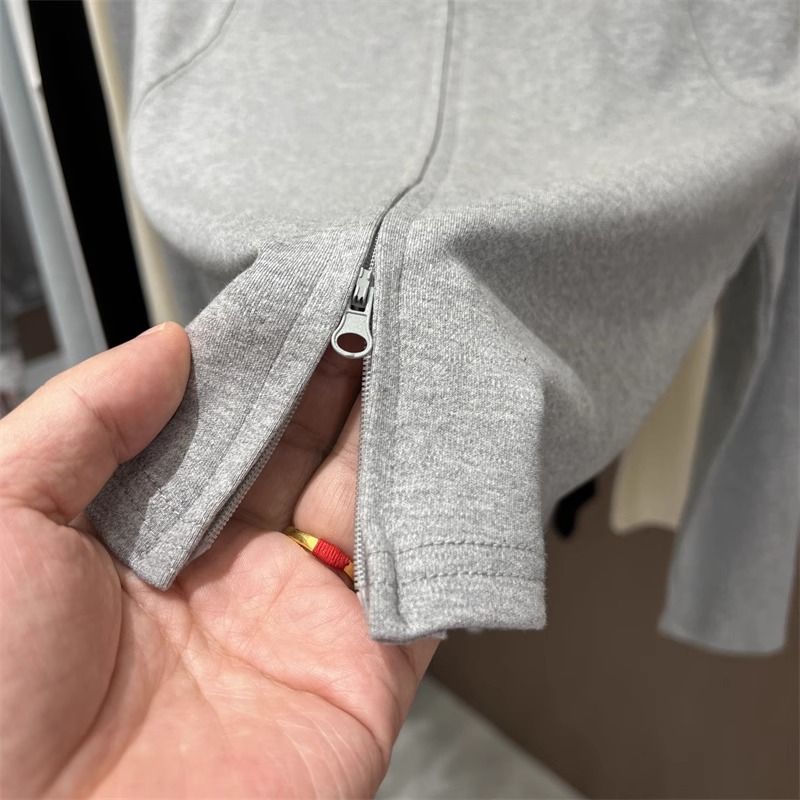 Top tunica alla moda con collo alto, maniche lunghe e cerniera per donna – Camicetta casual slim fit con design a doppia cerniera_voghion.com