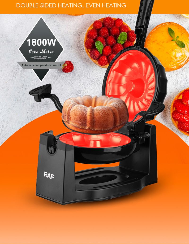 Flip-Side Donut Maker, Multifunctionele Huishoudelijke Cake Ontbijtbakker & Broodrooster, EU/VK/AU-norm_voghion.com