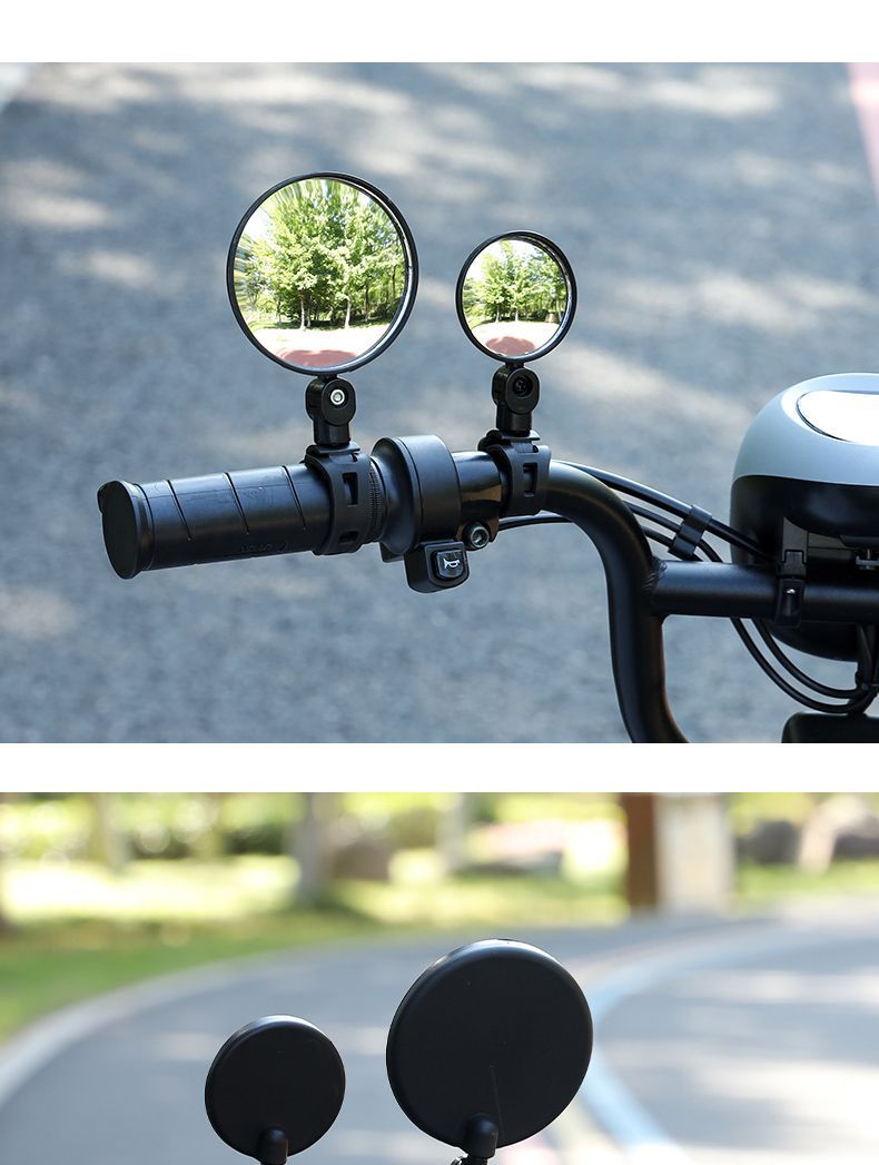 Universal-Rückspiegel für Fahrrad, Mountainbike, Ultraweitwinkel, konvex, reflektierend, Elektroroller, kleiner Rückspiegel_voghion.com