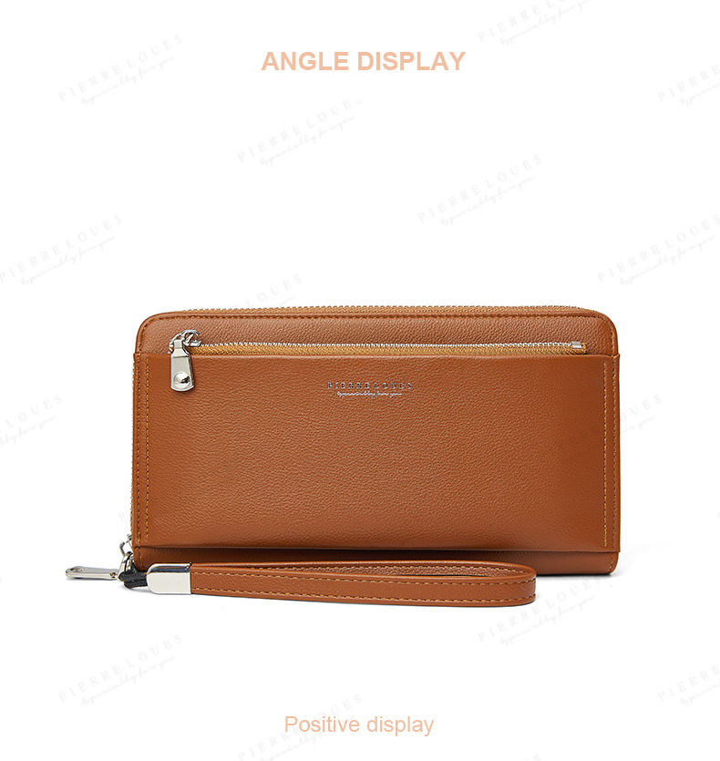 Women's Wallet 2024 New Letter Simplified Long Card Bag Wallet Multi Functional Large Capacity Handbag_voghion.com