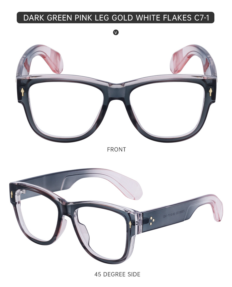 Fashion square frame glasses for men can be matched with myopia frame men_voghion.com