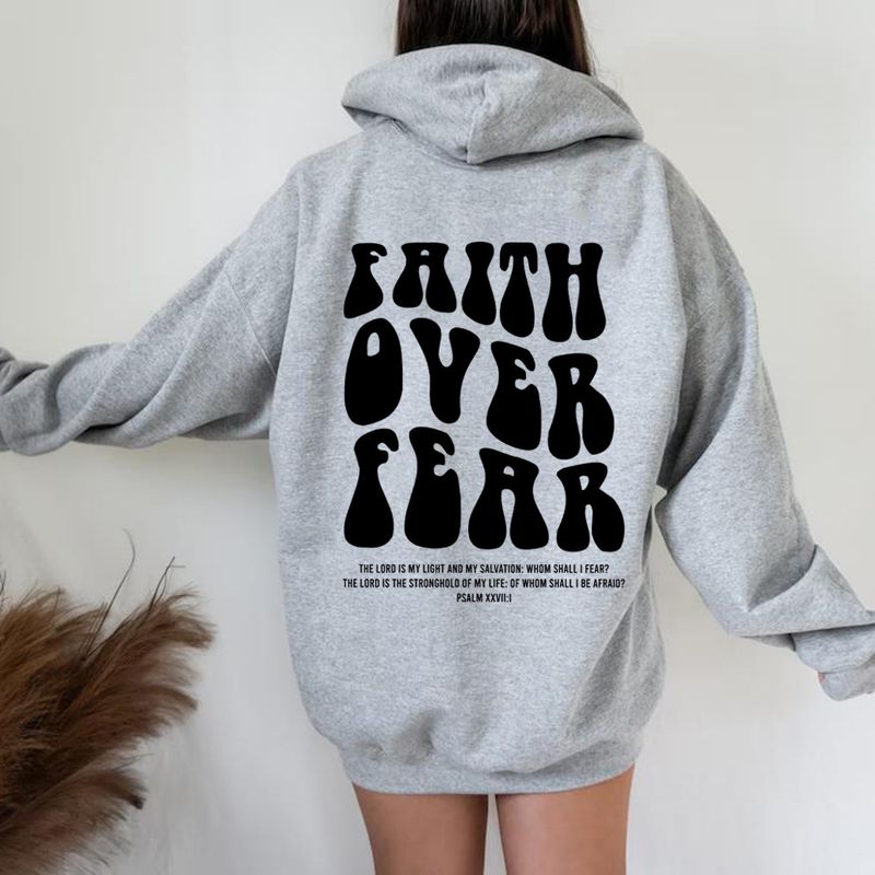 Neuer Damen-Hoodie mit überschnittenen Schultern, Buchstabenprint auf dem Rücken und Fleecefutter_voghion.com