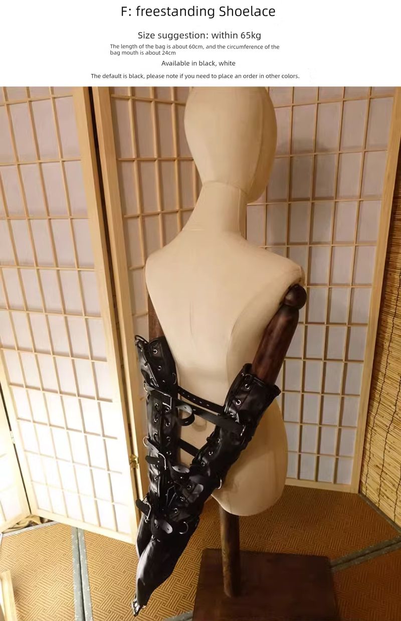 Single Gloves Backhand Back Training Shapewear Sexy Restraint Clothes Binding SM_voghion.com