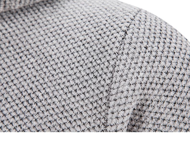 Men's medium length loose large size sweater coat knit cardigan men's top_voghion.com