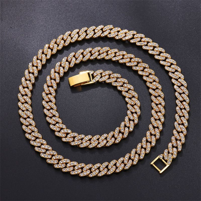 Collana con lettera a forma di corona popolare in oro e argento per uomo e donna hip hop, con diamanti pieni, collana con lettera a forma di fiore, lotto di gioielli_voghion.com