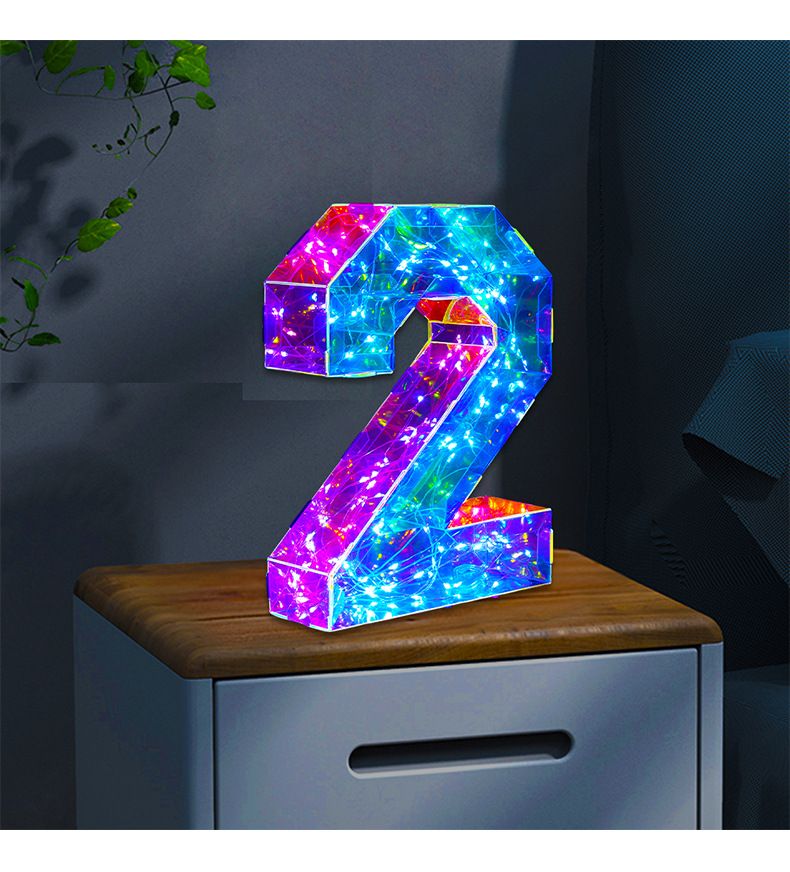 Internet Celebrity Creative Colorful Digital Valentine's Day Confession Atmosphere Decorative Light Birthday_voghion.com