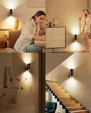 Sensore di controllo a parete a LED con spina, luminosità regolabile, flessibile, cucina, corridoio, camera da letto, scala, piccola luce notturna_voghion.com