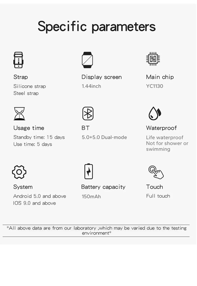 2024 ÚJ SmartWatch Android telefon 1.44" Színes képernyő Teljes érintőképernyős Egyedi tárcsázós Női Bluetooth Hívás Okosóra Férfiaknak_voghion.com