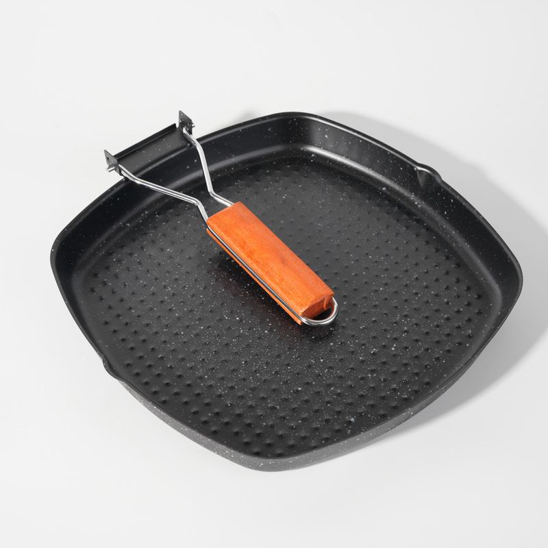 Padella pieghevole portatile per friggere in campeggio, per esterni, a gas, per cucinare in casa_voghion.com