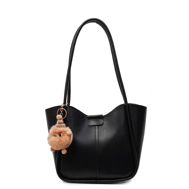 Bolsa tote feminina de alta qualidade, nova, com textura de nicho, moderna, de ombro, grande capacidade, para deslocamento diário, 2025_voghion.com