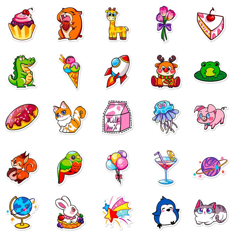 Papirvarer Stickers mall frisk værksted søde nye vandkop notesbog bagage klistermærker vandtætte klistermærker_voghion.com