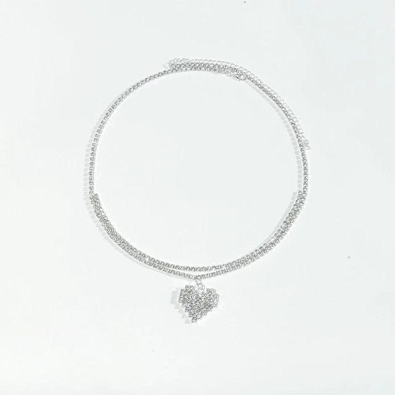 Catena per il corpo con ciondolo a forma di cuore a doppio strato, sexy e alla moda, con diametro completo, per ombelico e danza del ventre_voghion.com
