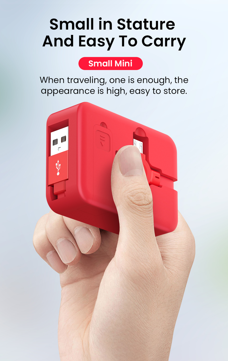 4-in-1 erweiterbares 8-poliges/USB Typ C/Mini-USB-Kabel, geeignet für iPhone 14 13 Pro 1 m Handy-Ladedaten_voghion.com