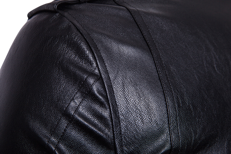 Męska odzież Moda Punk Męska skóra Carly Pi Motocyklowa skórzana szczupła Harley skórzana kurtka_voghion.com