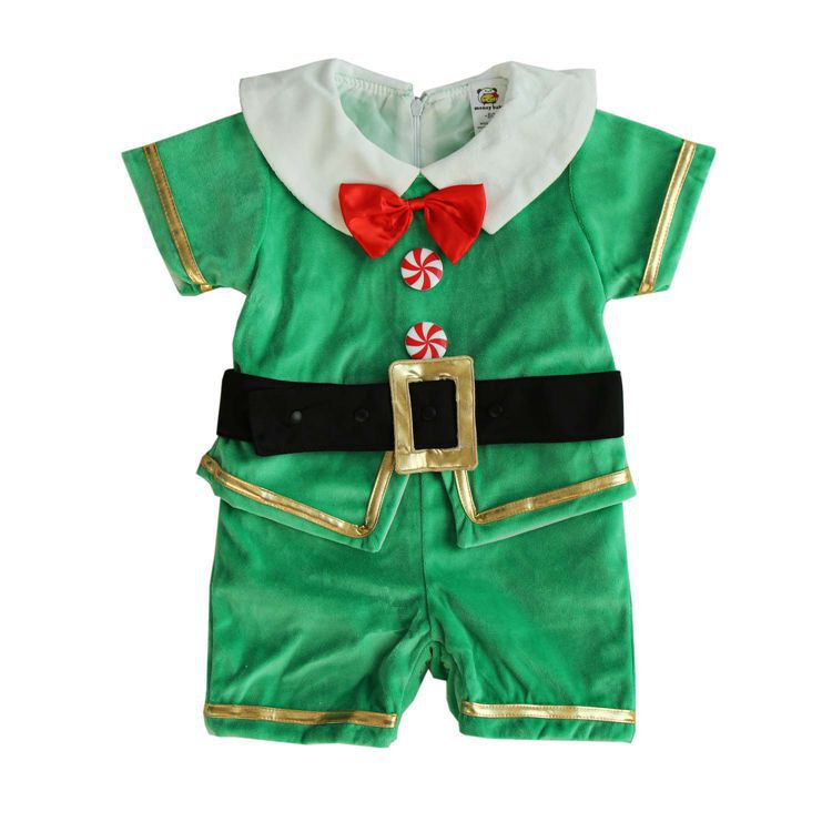 Christmas baby jumpsuit Santa Claus elf elk little snowman costume performance costume_voghion.com