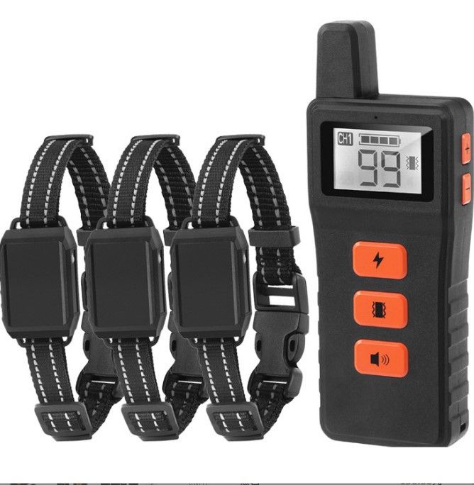 Pet Supplies Remote Control Ultrasonic Shock Barking Toy Collar Dog Training Device_voghion.com
