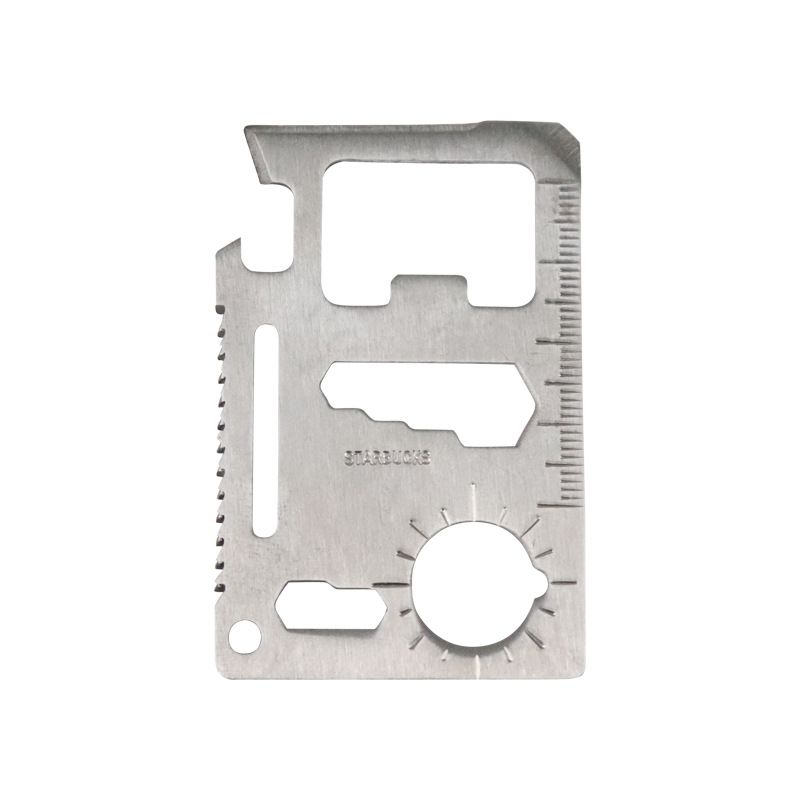 Multi-Tools Tasche Outdoor Wandern Camping EDC-Tool Multifunktions-Flaschenöffner Kreditkartenhalter Geldbörsen Notfall-Überlebens-Kit_voghion.com