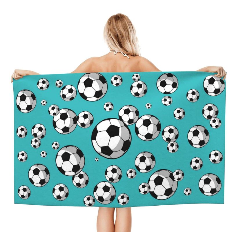 Asciugamano da spiaggia in microfibra anti-sabbia, extra large, ad asciugatura rapida, morbido e assorbente, adatto per piscina, nuoto e bagno._voghion.com